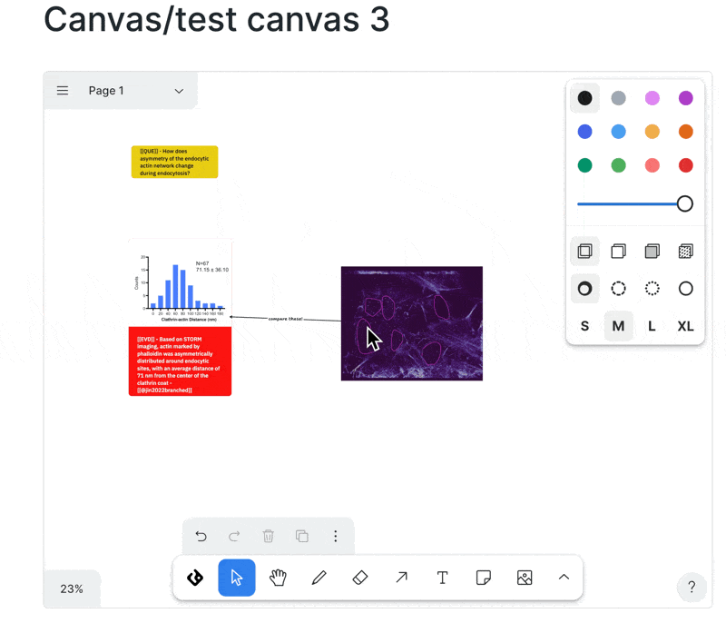 Exporting the canvas as SVG, PNG, or JSON